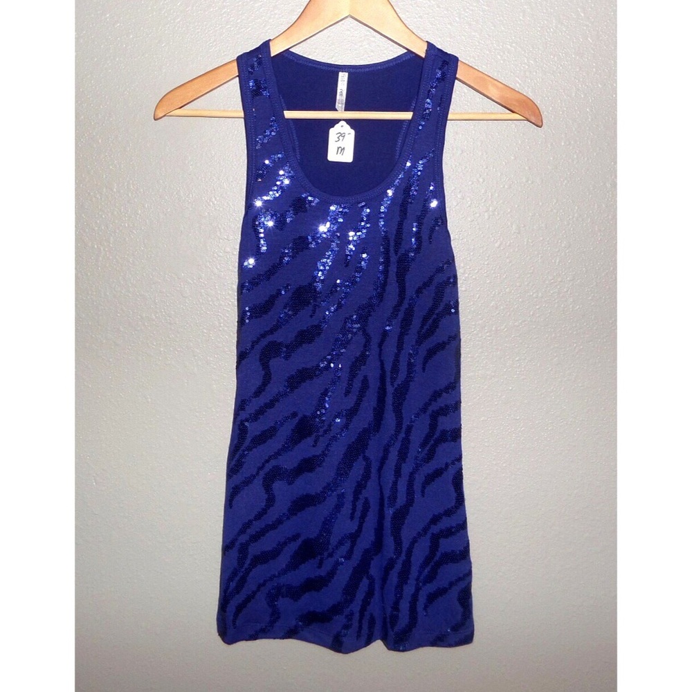 Heart Hips Sequin Tank Top